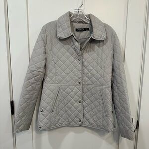 Quilted Gray Ralph Lauren Jacket
